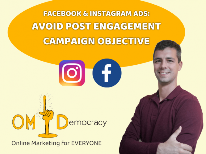 Avoid Facebook Post Engagement campaign objective
