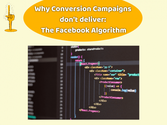 Why Conversion Campaigns don't deliver: The Facebook Algorithm
