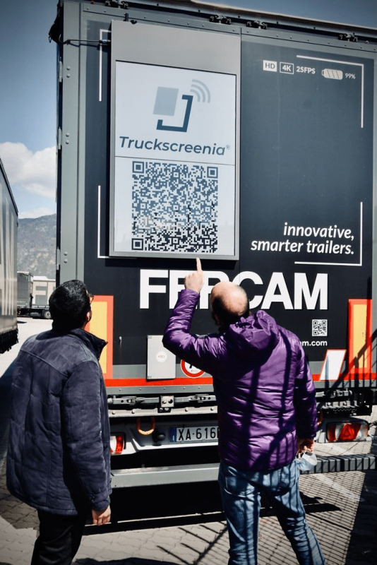 Truckscreenia, which offers advertisers an innovative Digital-Out-Of-Home solution and enables brands to reach customers while on the road through digital screens mounted on the rear of trucks and vans.